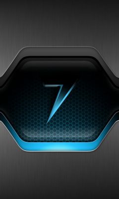 Design Hexagonal Futurista Azul