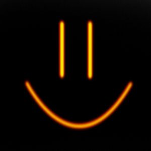 Rosto Sorridente Neon