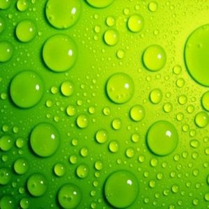 Gotas de Água Verdes Abstratas