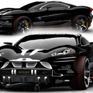 Carro Esportivo Preto Elegante