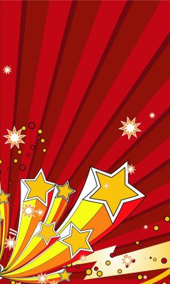 Design de Explosão de Estrelas Coloridas