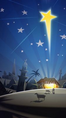 Cena de Natividade com Estrela