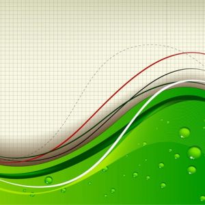 Design Abstrato Verde Ondas