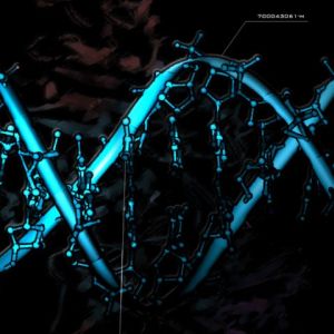 Estrutura de DNA Azul