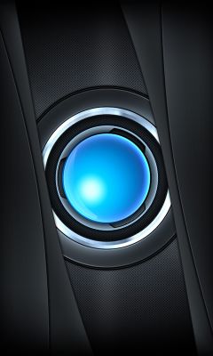 Design Futurista com Orbe Azul
