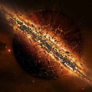 Planeta Explosivo no Espaço
