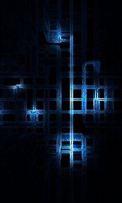 Design Abstrato Azul Futurista