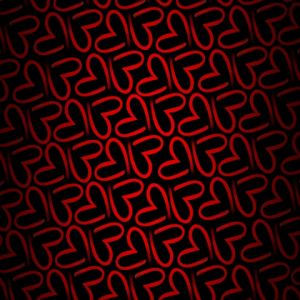 Padrão de Coração Vermelho