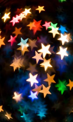 Bokeh de Estrelas Coloridas