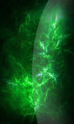 Design Fractal Abstrato Verde