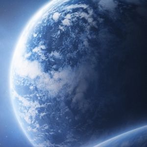 Deslumbrante Terra e Fundo Espacial