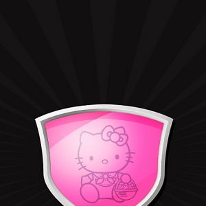 Escudo Rosa da Hello Kitty