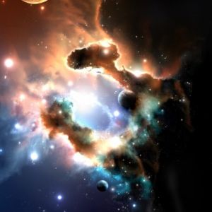 Nebulosa Cósmica e Planetas