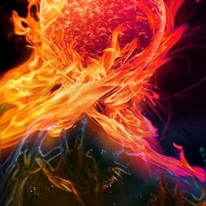 Coração Flamejante