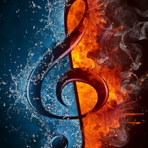 Nota Musical Fogo e Água