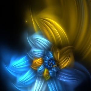 Design de Flor Abstrata Colorida
