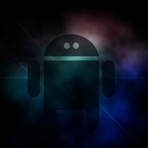 Robô Android em Cores Cósmicas
