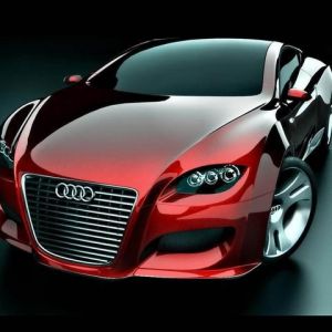 Audi Conceito Vermelho Elegante