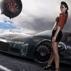 Carro e Modelo Estiloso