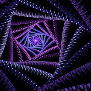 Design Espiral Roxo Vibrante