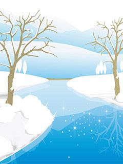 Paisagem de Inverno com Rio