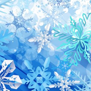Fundo de Flocos de Neve de Inverno