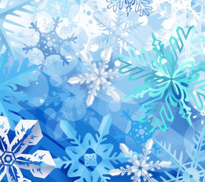 Fundo de Flocos de Neve de Inverno