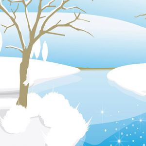 Paisagem de Inverno com Rio