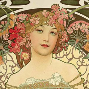 Arte Floral de Alphonse Mucha