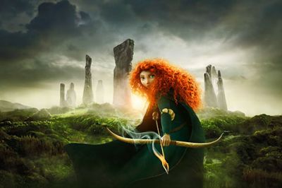 Princesa corajosa com arco