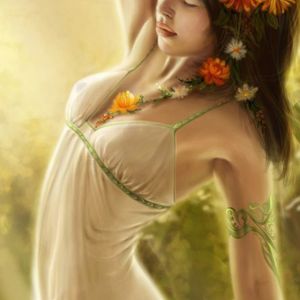Linda Menina na Natureza