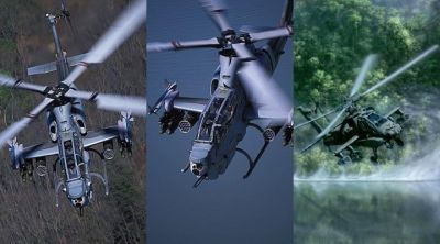 Exibição de Helicópteros Apache