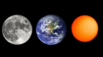 Lua, Terra e Sol