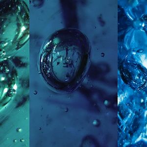Gotas de água azuis abstratas