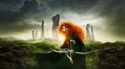 Princesa corajosa com arco