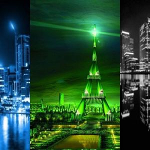 Cenários Urbanos Impressionantes à Noite