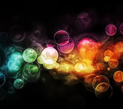 Abstrato Colorido com Bolhas