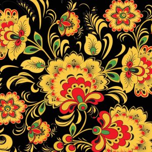 Padrão Floral Vibrante