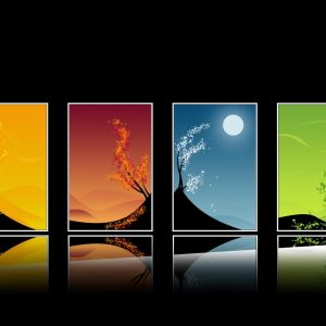 Arte de Paisagens Sazonais