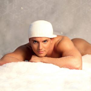 Homem de Inverno na Neve