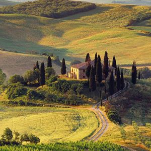 Belo paisagem toscano