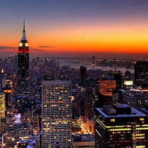 Pôr do Sol no Empire State Building