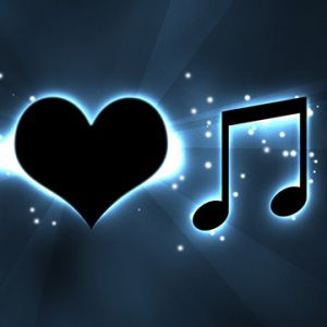 Coração e Notas Musicais