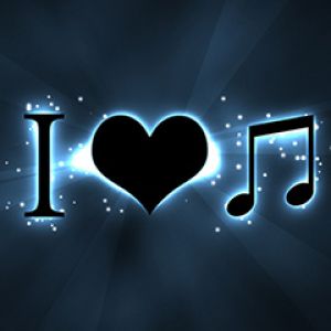 Eu amo música papel de parede