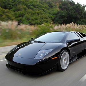 Lamborghini Murcielago em movimento