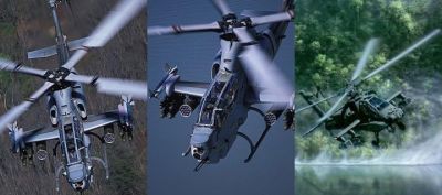 Imagens de Ação do Helicóptero Apache