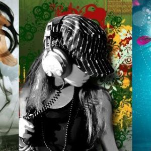 Garotas Estilosas em Designs Artísticos