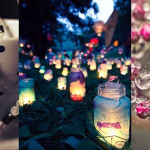 Encantadora Decoração Floral e de Velas