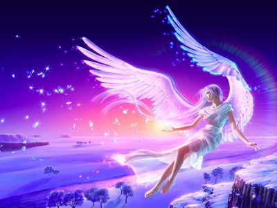Anjo Fantástico com Asas