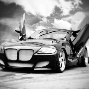 Elegante Carro Esportivo Preto